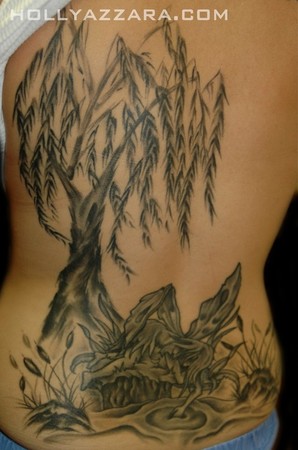 Holly Azzara - Brush Paint Willow Tree